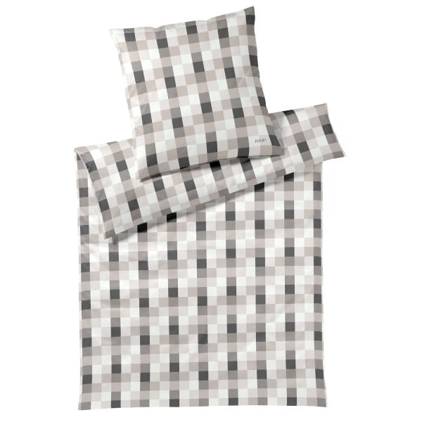 JOOP! Bettwäsche Mesh 4110 - Farbe: Stone - 09 - 80x80 cm - 155x220 cm