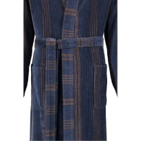 Cawö Herren Bademantel Kimono 2508 - Farbe: blau - 13 S