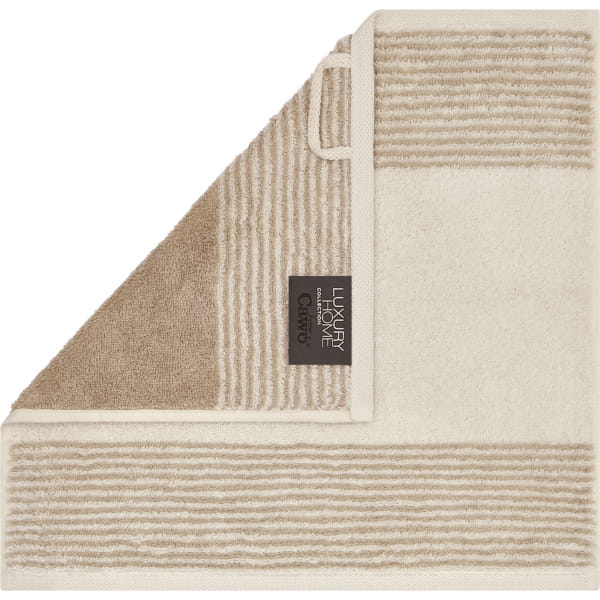 Cawö Handtücher Luxury Home Two-Tone 590 - Farbe: natur - 36 - Seiflappen 3 günstig online kaufen