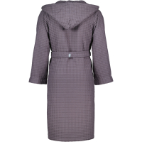 Möve - Kapuzenbademantel Piquée - Farbe: graphite - 842 (2-7650/0175)