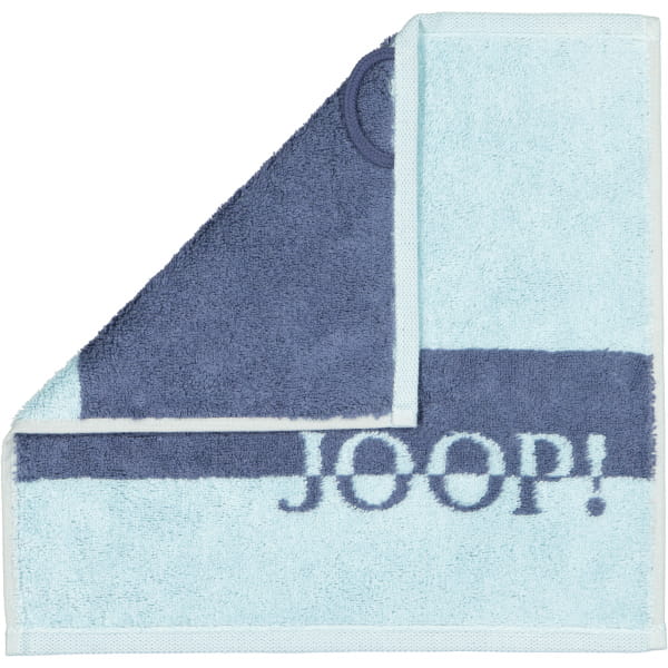 JOOP Shades Stripe 1687 - Farbe: aqua - 11 - Seiflappen 30x30 cm