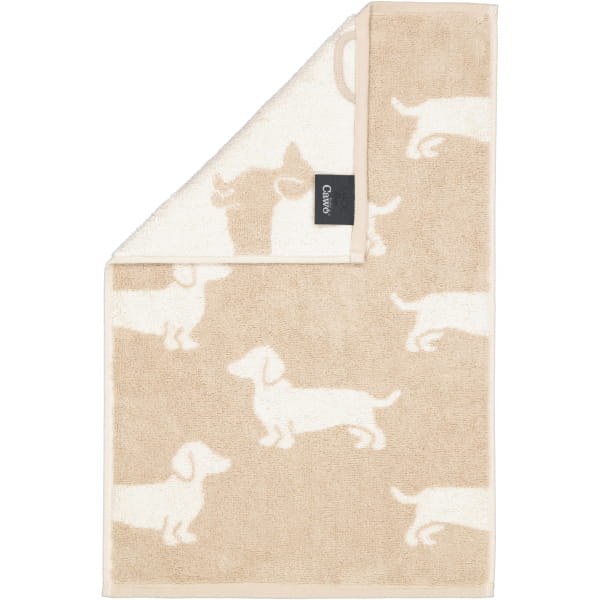 Cawö Handtücher We love Dogs 6246 - Farbe: Natur-Beige - 33 - Gästetuch 30x günstig online kaufen