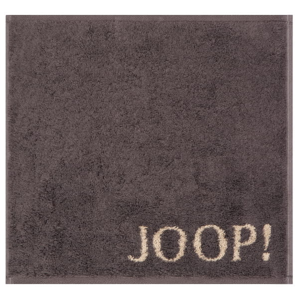 JOOP! Handtücher New Classic Doubleface 1720 - Farbe: Schiefer - 73 - Seiflappen 30x30 cm