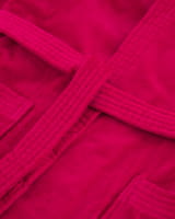 Vossen Bademäntel unisex Kurzmantel mit Kapuze Texas - Farbe: cranberry - 3770 - XS