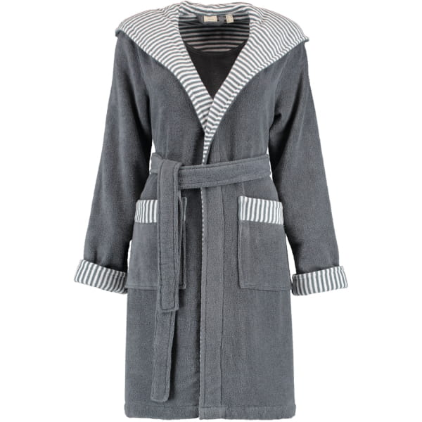 Esprit Damen Bademantel Day Kapuze - Farbe: grey steel - 740 - M günstig online kaufen