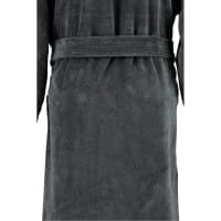 Cawö Home Herren Bademantel Kimono 800 - Farbe: anthrazit - 77 (807/808) - M