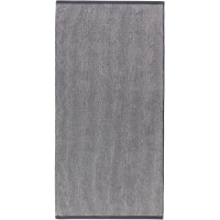 Marc o Polo Timeless Tone Stripe - Farbe: Marine/Light Silver Handtuch 50x100 cm
