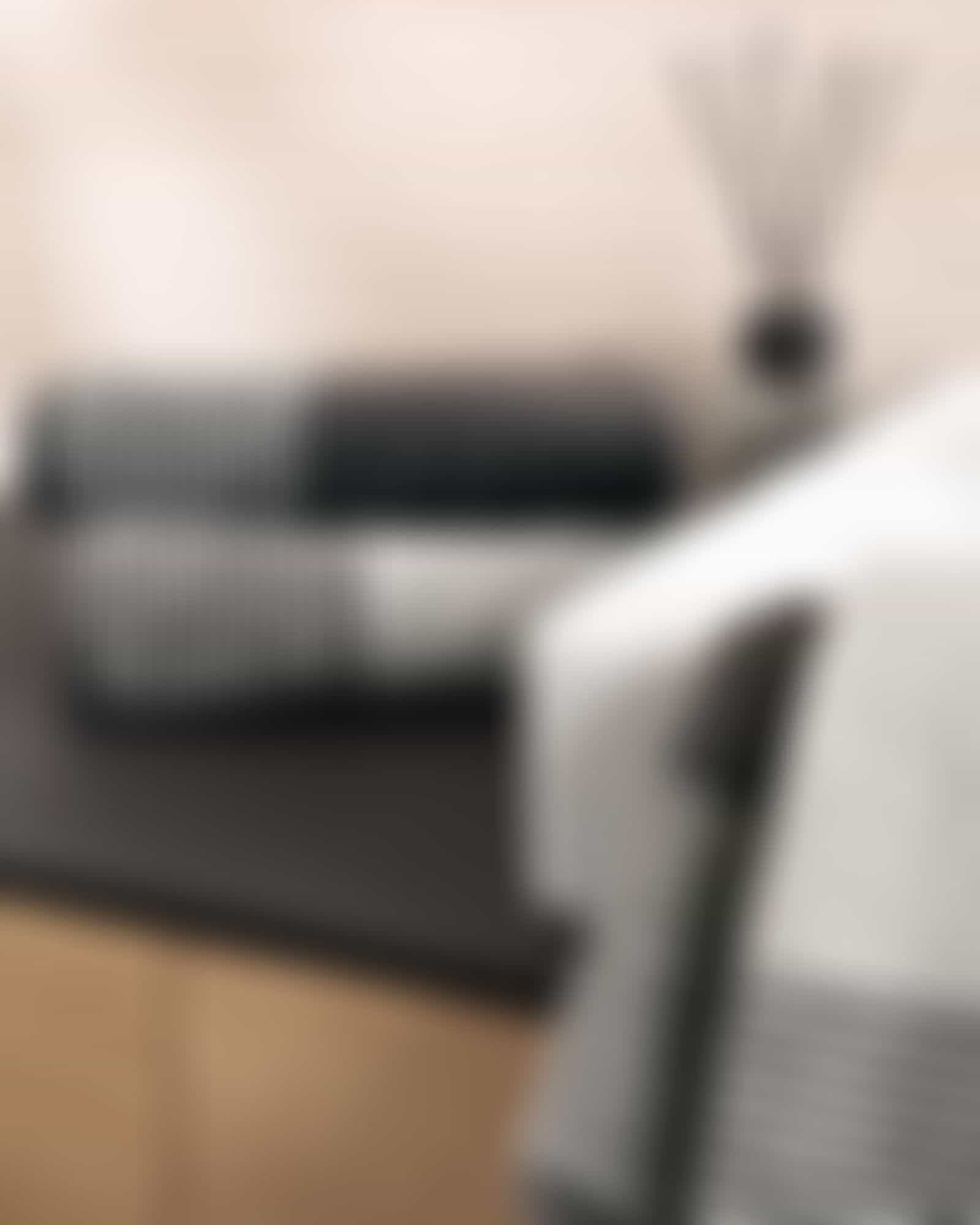 Cawö Handtücher Two-Tone Stripes 480 - Farbe: basalt - 73