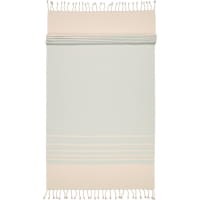 Cawö Hamamtuch Sol Streifen 5504 90x180 cm - Farbe: seegrün - 43 - 90x180 cm