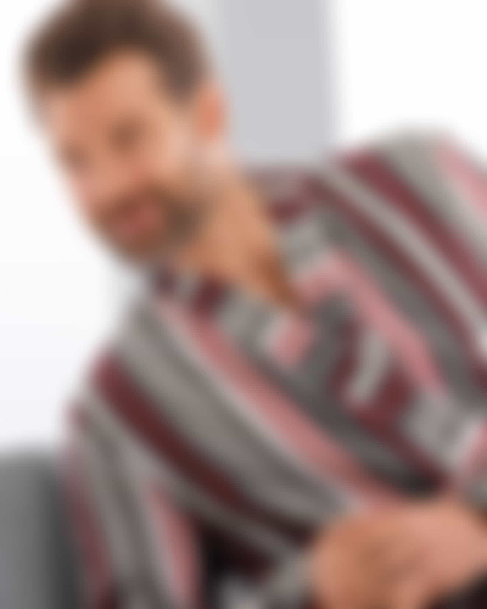 Cawö Herren Bademantel Kimono 4852 - Farbe: graphit-rot - 77 - M Detailbild 2 Cawö Herren Bademantel Kimono 4852 - Farbe: graphit-rot - 77 - M Detailbild 2