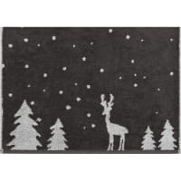 Cawö Handtücher WINTER EDITION Rudi im Schnee 6271 - Farbe: basalt/platin - 77