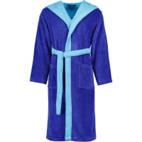 Vossen Bademäntel unisex Kapuze Poppy - Farbe: reflex blue/ice blue - 0035