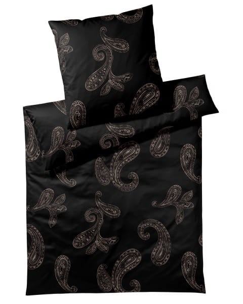 JOOP! Bettwäsche Paisley 4120 - Farbe: Black - 09 - Kissen 40x80 cm günstig online kaufen