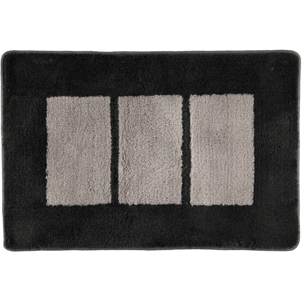 Rhomtuft RHOMY - Badteppich Liberty 256 - Farbe: anthrazit/perlgrau - 409 - 60x90 cm