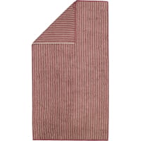 Cawö Handtücher Two-Tone Stripes 480 - Farbe: bordeaux - 23 - Duschtuch 80x150 cm