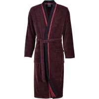 Cawö Bademäntel Herren Kimono 4839 - Farbe: rot-schwarz - 92