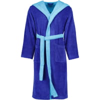 Vossen Bademäntel unisex Kapuze Poppy - Farbe: reflex blue/ice blue - 0035