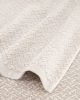 Möve - Brooklyn Fischgrat - Farbe: nature/cashmere - 071 (1-0567/8970) - Handtuch 50x100 cm