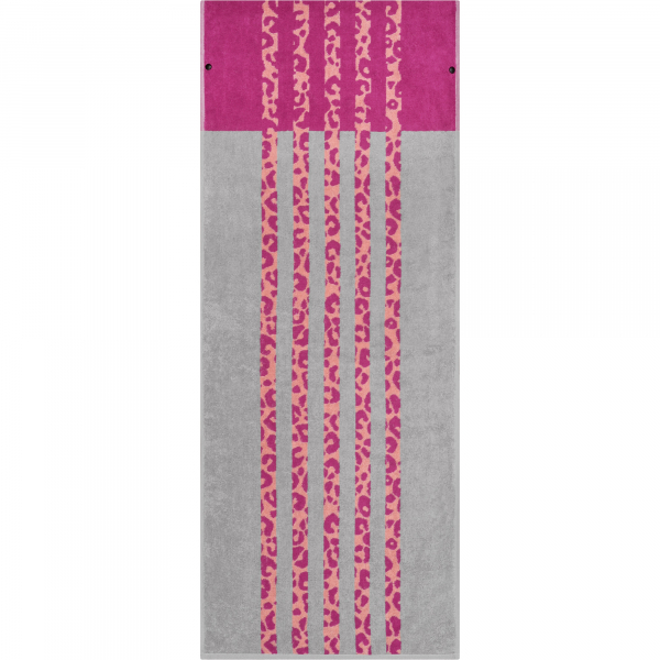 Cawö Fitness-Handtücher LEO STRIPE 6291 - Farbe: vibrant pink - 27 - 50x130 cm
