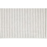 Cawö Badematten Two-Tone Stripes 480 - Farbe: platin - 76 - 50x80 cm