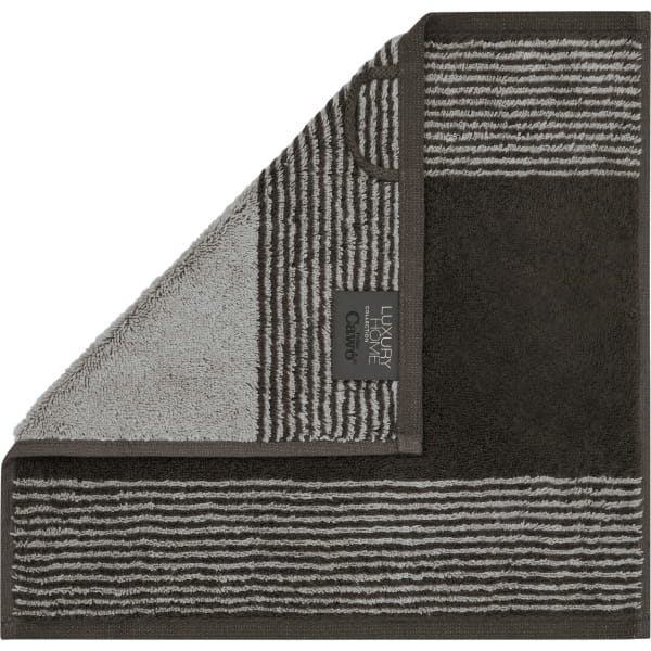 Cawö Handtücher Luxury Home Two-Tone 590 - Farbe: basalt - 73 - Seiflappen günstig online kaufen