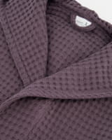 Möve - Kapuzenbademantel Piquée - Farbe: graphite - 842 (2-7650/0175)
