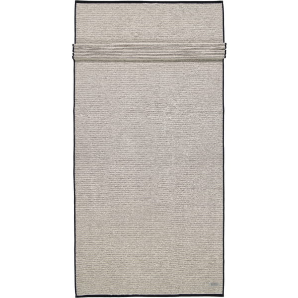 Möve Handtücher Eden Querrippe - Farbe: nature/black - 081 - Saunatuch 80x2 günstig online kaufen