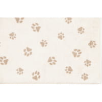 Cawö Badematten WE LOVE DOGS Paws 6247 - Farbe: natur/beige - 33 - 50x80 cm