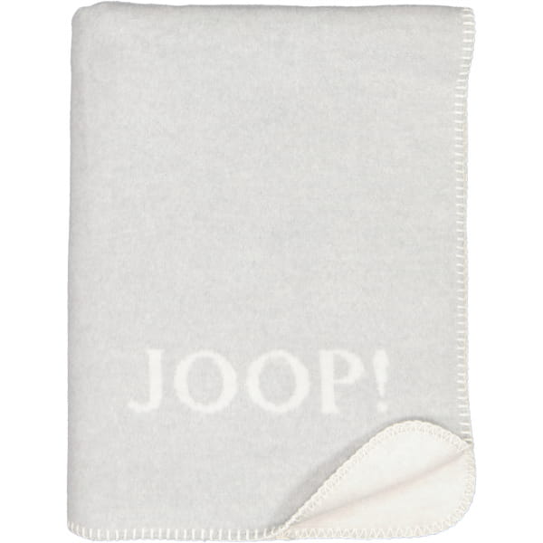 JOOP! Wohndecke Melange-Doubleface - Größe: 150x200 cm - Farbe: Stein-Silbe günstig online kaufen