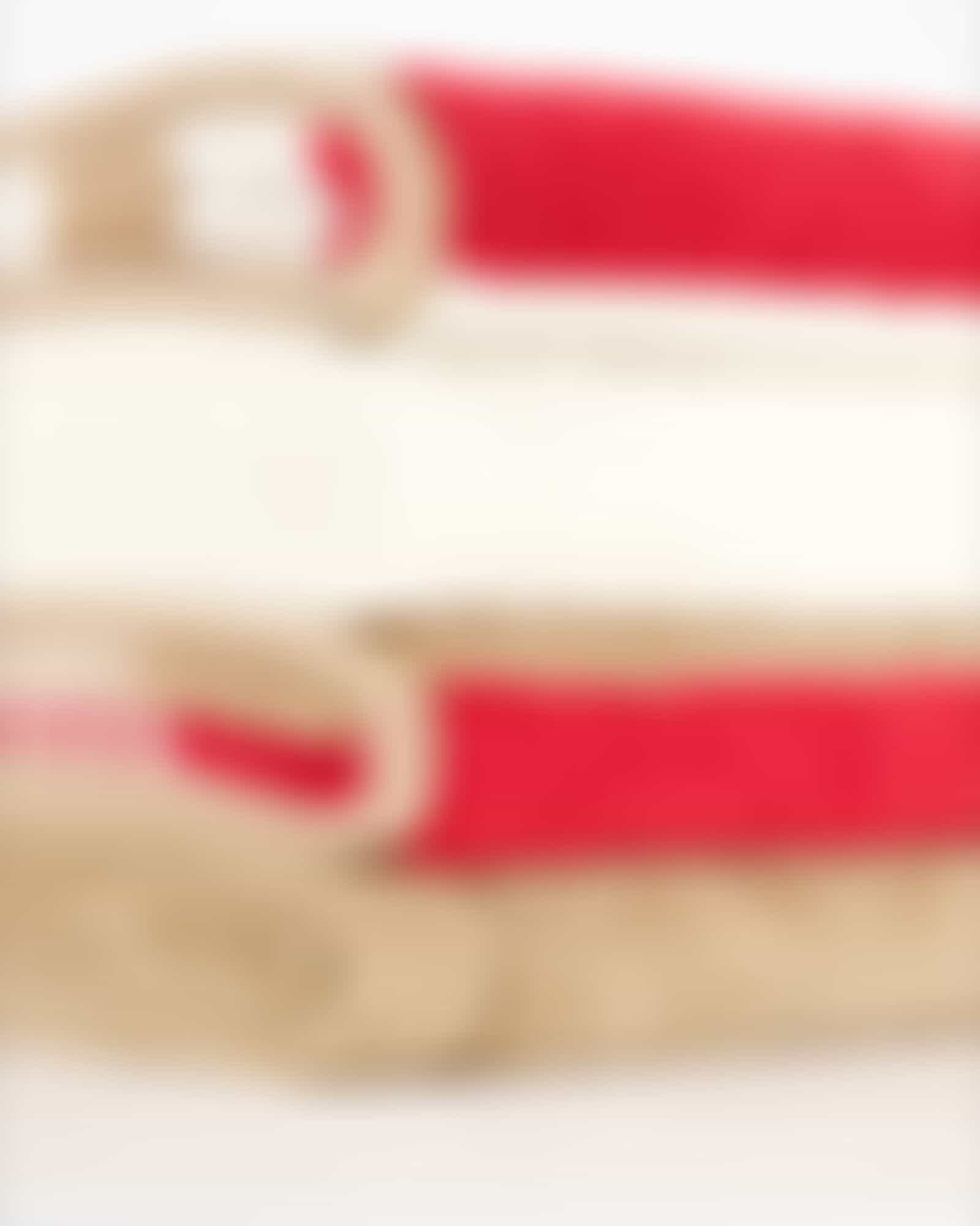 Cawö Handtücher Coast Repeat 6214 - Farbe: rot-natur - 32 - Handtuch 50x100 cm