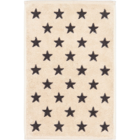 Cawö Handtücher NEW STARS Sterne klein 6261 - Farbe: beige/basalt - 37 - Duschtuch 70x140 cm