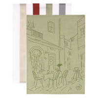 bugatti Geschirrtücher Caprese 2er Set - Farbe: light jade - 0001 - 50x70 cm