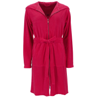 Vossen Bademäntel Damen Kurzmantel mit Kapuze Tampa - Farbe: kirschrot - 3680