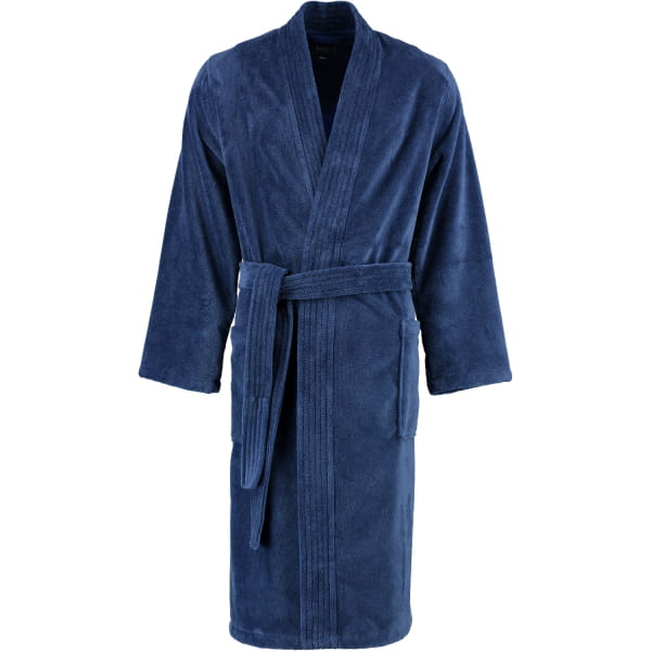 Cawö Home Herren Bademantel Kimono 800 - Farbe: nachtblau - 11 - XL