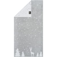 Cawö Handtücher WINTER EDITION Rudi im Schnee 6271 - Farbe: platin/weiß - 76