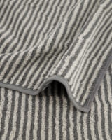Cawö Handtücher Two-Tone Stripes 480 - Farbe: schiefer - 77 - Duschtuch 80x150 cm