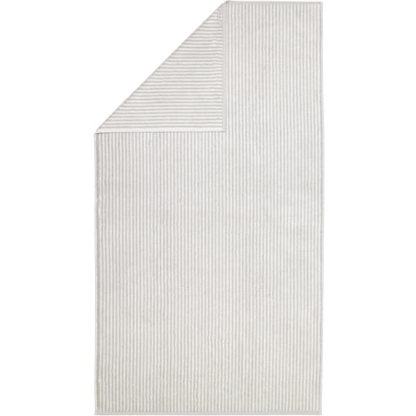 Cawö Handtücher Two-Tone Stripes 480 - Farbe: platin - 76 - Duschtuch 80x15 günstig online kaufen