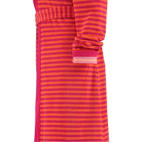 Esprit Damen Bademantel Striped Hoody Kapuze - Farbe: raspberry - 001 - XL