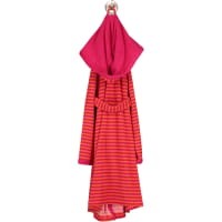 Esprit Damen Bademantel Striped Hoody Kapuze - Farbe: raspberry - 001