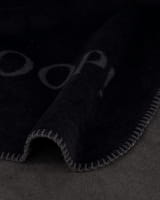 JOOP! Wohndecken Uni-Doubleface - Farbe: Schwarz-Anthrazit - 150x200 cm