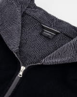 Cawö Bademäntel Damen Kapuze Zipper 5108 - Farbe: schwarz - 97