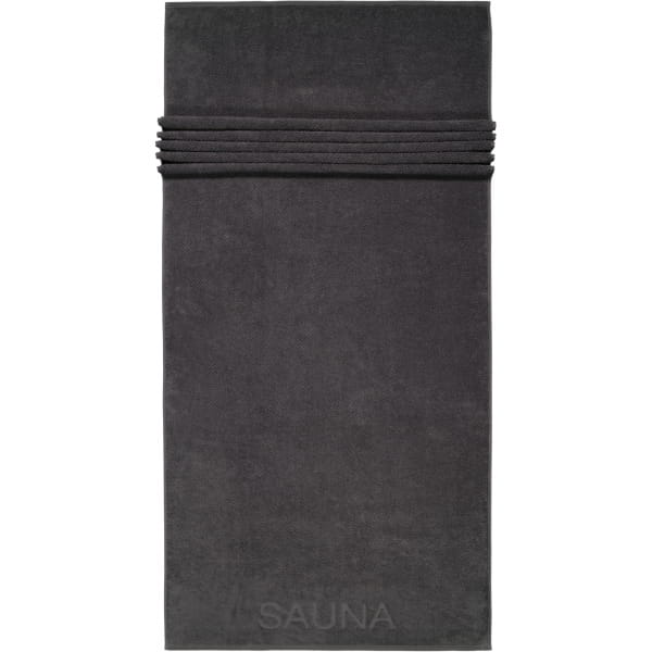 Cawö Saunatücher Pure 6501 - Farbe: basalt - 740 - 80x200 cm