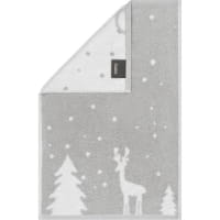 Cawö Handtücher WINTER EDITION Rudi im Schnee 6271 - Farbe: platin/weiß - 76 Cawö Handtücher WINTER EDITION Rudi im Schnee 6271 - Farbe: platin/weiß - 76