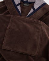 Cawö Home Bademäntel Herren Kapuze Doubleface 831 - Farbe: mokka - 31