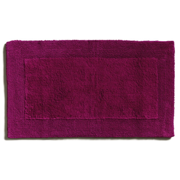 Möve Badteppiche Doubleface - Farbe: berry - 266 - 60x100 cm
