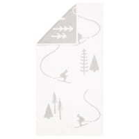 Cawö Handtücher WINTER EDITION Skifahrer 6272 - Farbe: weiß/platin - 67