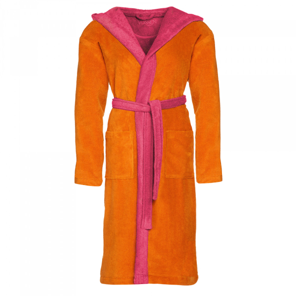 Vossen Bademäntel unisex Kapuze Poppy - Farbe: electric orange/prim rose - 0033
