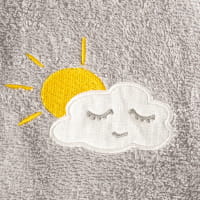 Smithy Wolkenweich Wolke - Kinder-Bademantel - Farbe: grau (1702025)