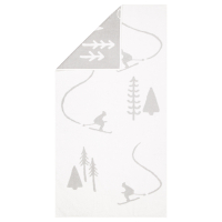 Cawö Handtücher WINTER EDITION Skifahrer 6272 - Farbe: weiß/platin - 67