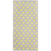 Cawö Handtücher NEW STARS Sterne klein 6261 - Farbe: platin/lime - 75 - Duschtuch 70x140 cm